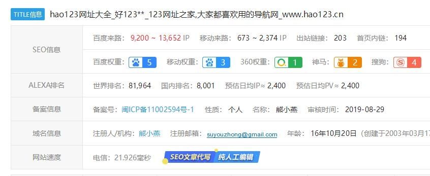 网站赚钱：详解hao123网址之家、导航网站、网址之家的那些事